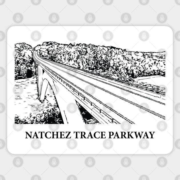 Natchez Trace Parkway Sticker by Lakeric
